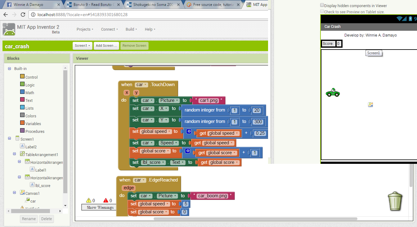 A Simple Game Created Using MIT App Inventor 2 SourceCodester